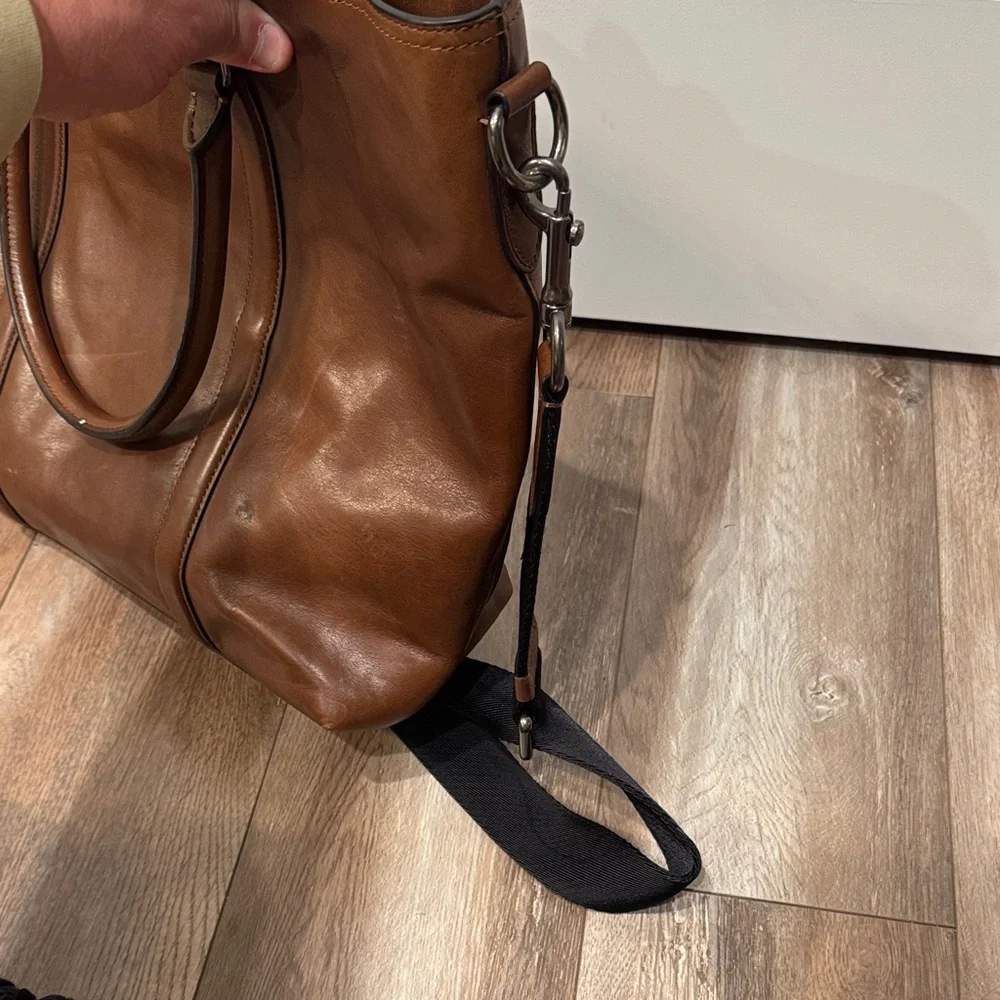 Coach Tan Leather Men's Briefcase - Picture 4 of 6